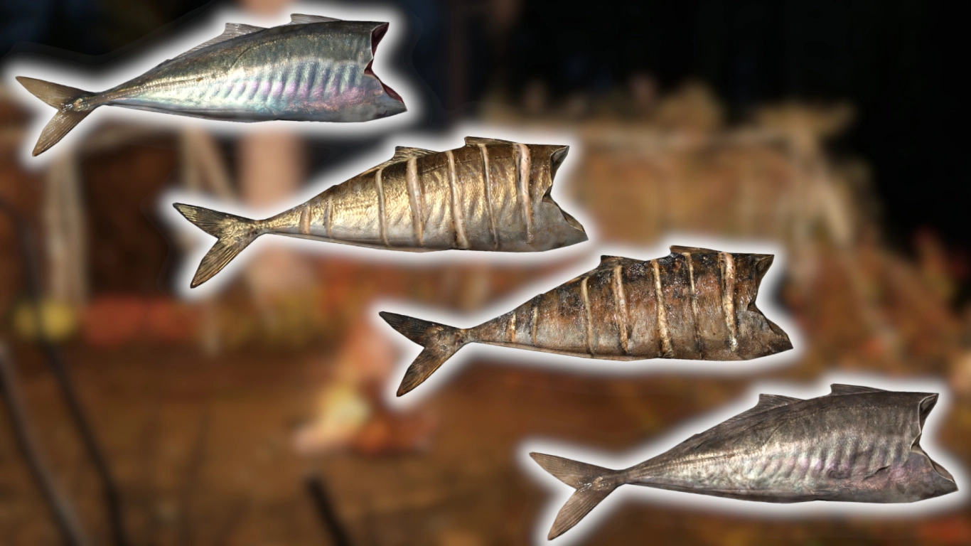 Preparing fish in DayZ: bake, boil, and dry