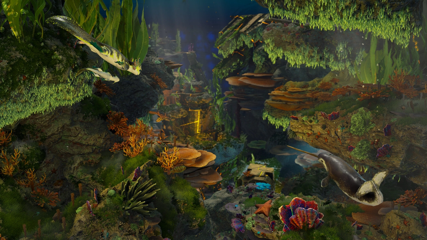 Atmósfera y sonido en ARK: Aquatica: bioluminiscencia, partículas y el silencio de las profundidades