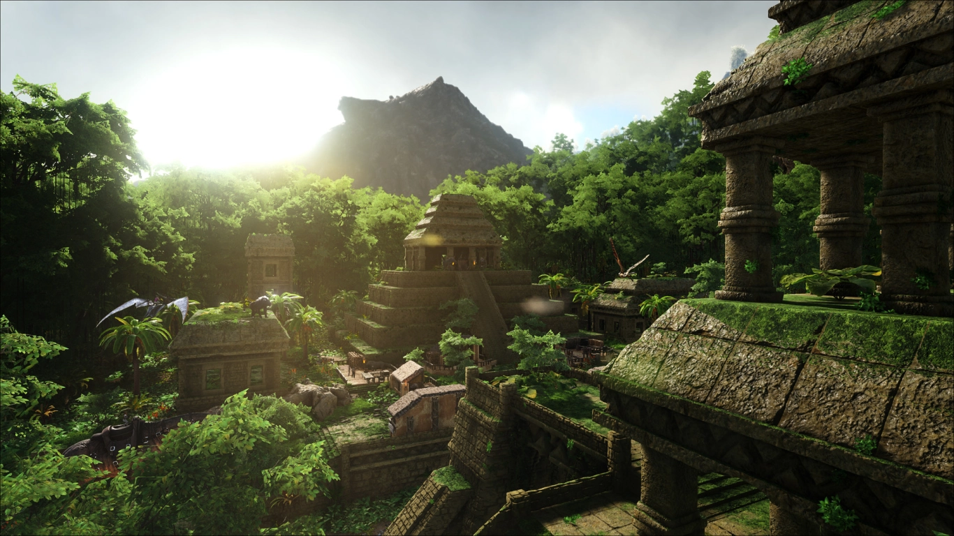 ARK Lost Island ruins of Nalada – temples, statues, and hidden dungeons