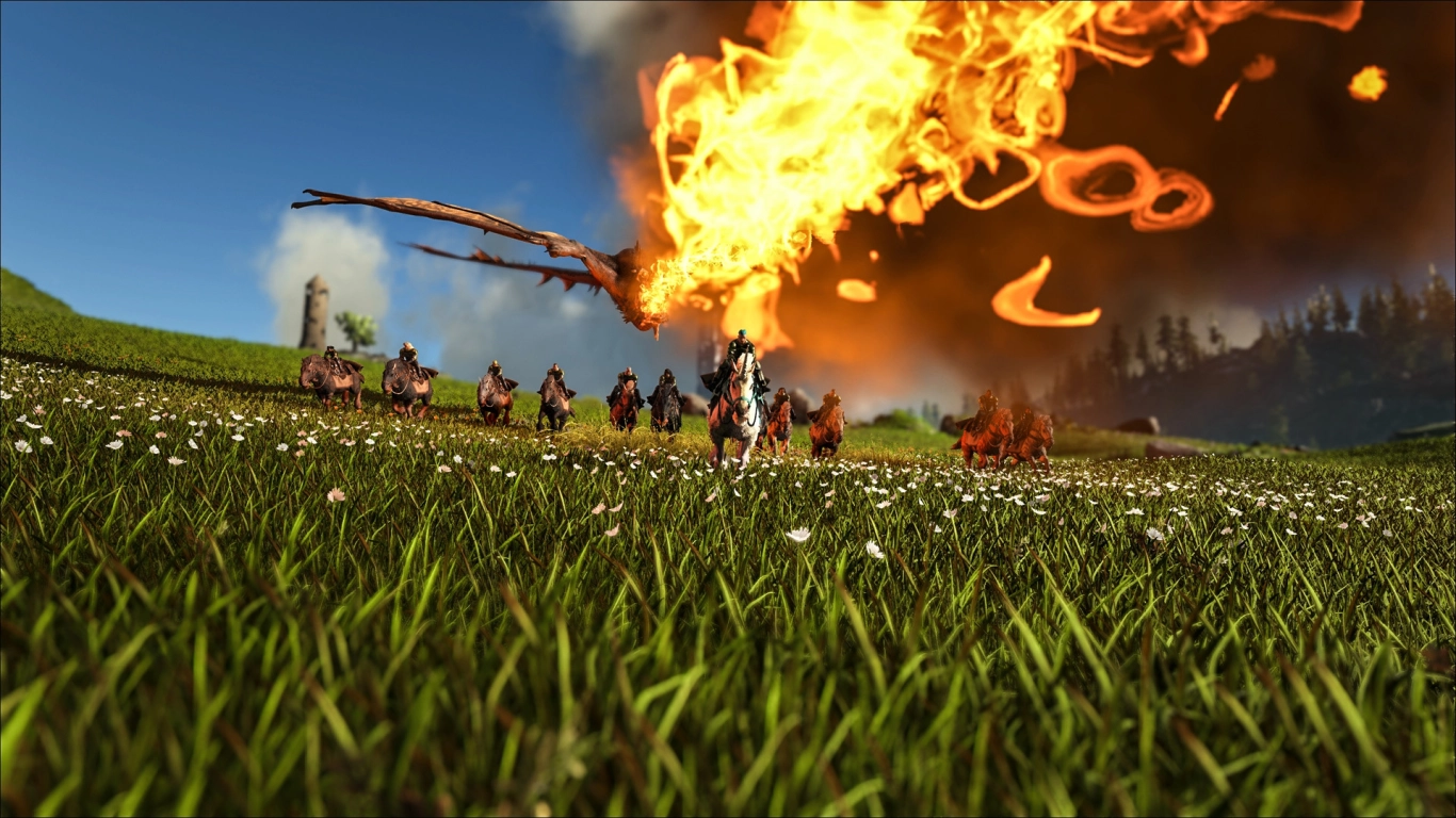 ARK Ragnarok volcanic eruption and dynamic weather effects