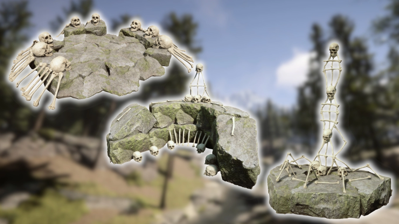Artifact modes: Teleport, Gilding, Attract Shrine and Repel Shrine in Sons of the Forest