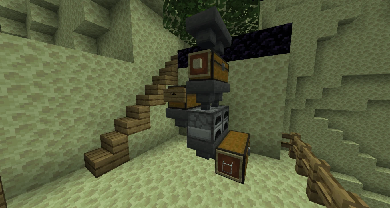 Minecraft Automatische Glas Farm 5