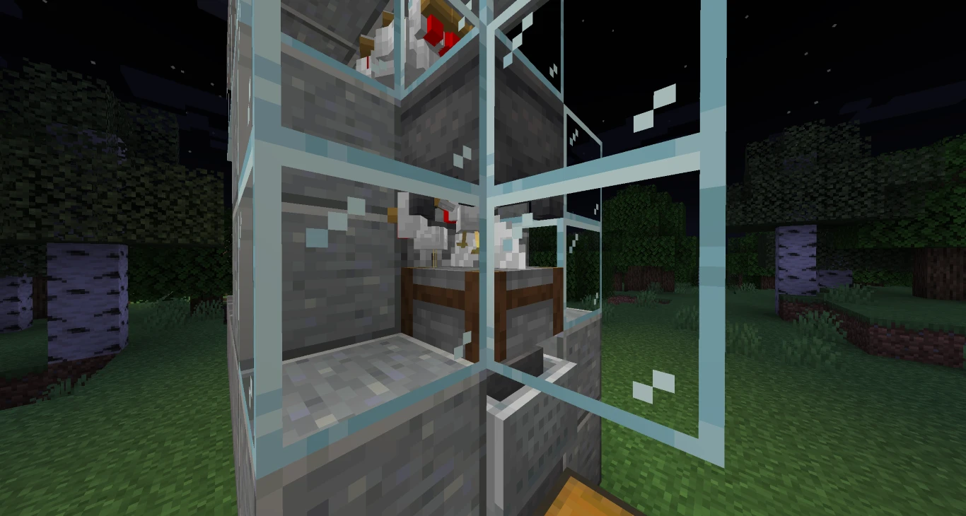 Minecraft Granja automática de pollos 8