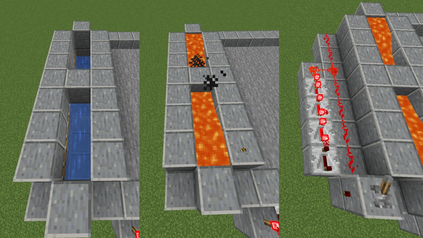 Stone production in the moss farm