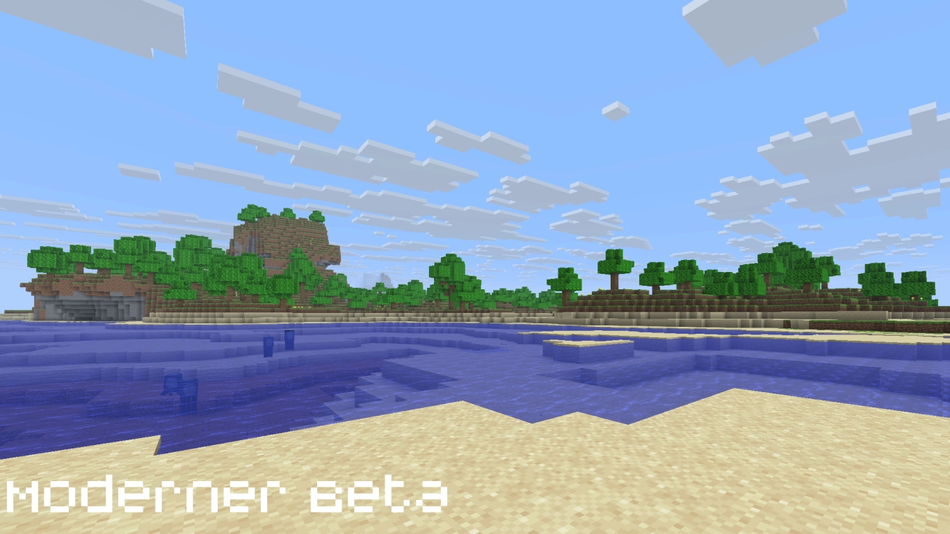 Modern Beta mod: classic Minecraft world generation like Alpha and Beta