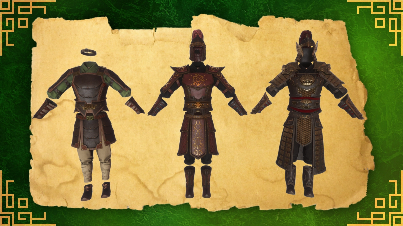 Armas y armaduras khitanas en The Imperial East Pack de Conan Exiles