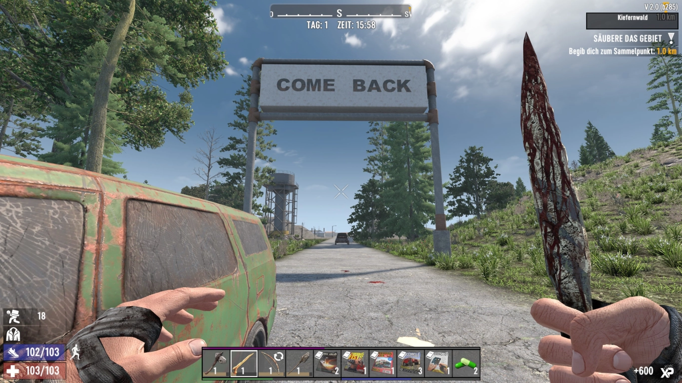 7 Days to Die 2.0 conclusion: surviving the Blood Moon and progressing as a beginner