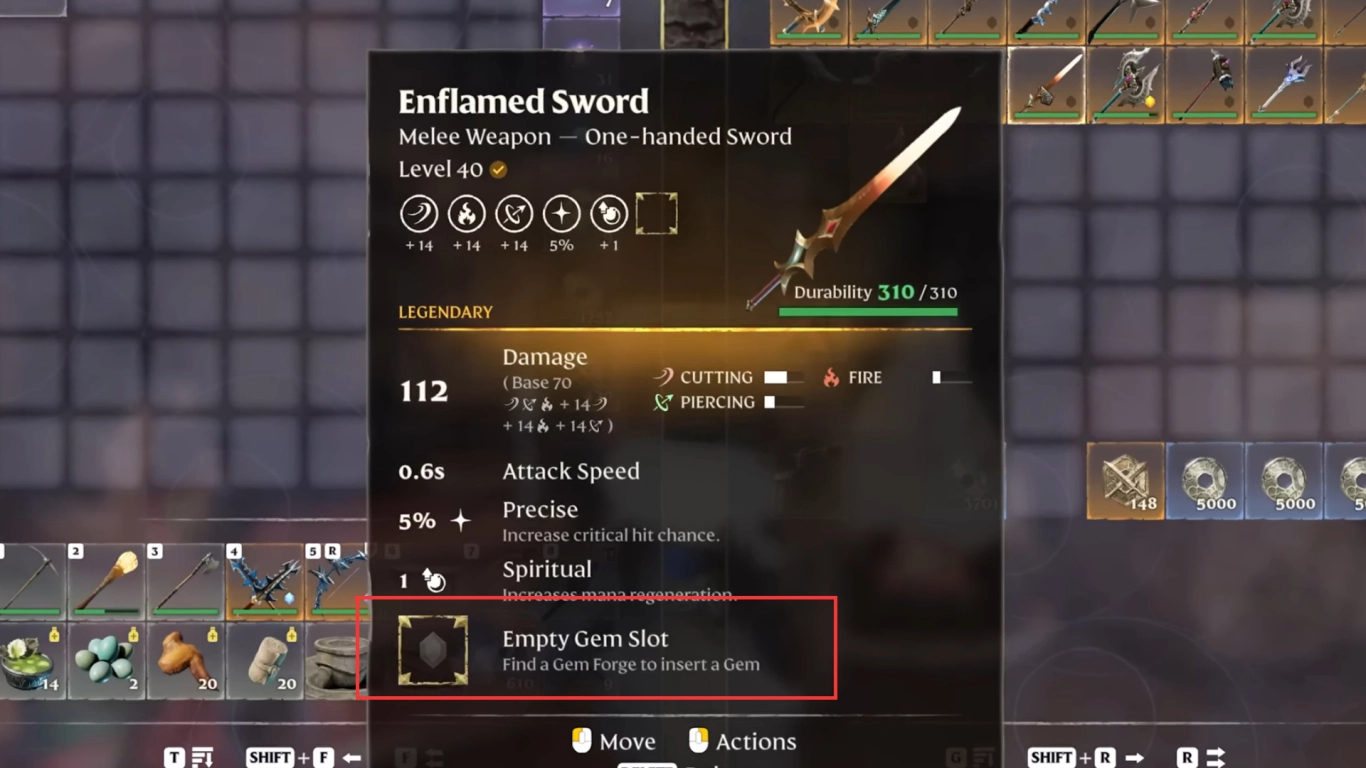 Overview of gems and effects in Enshrouded