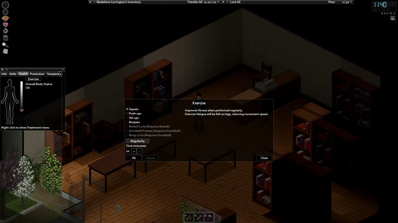 Habilidades pasivas en Project Zomboid