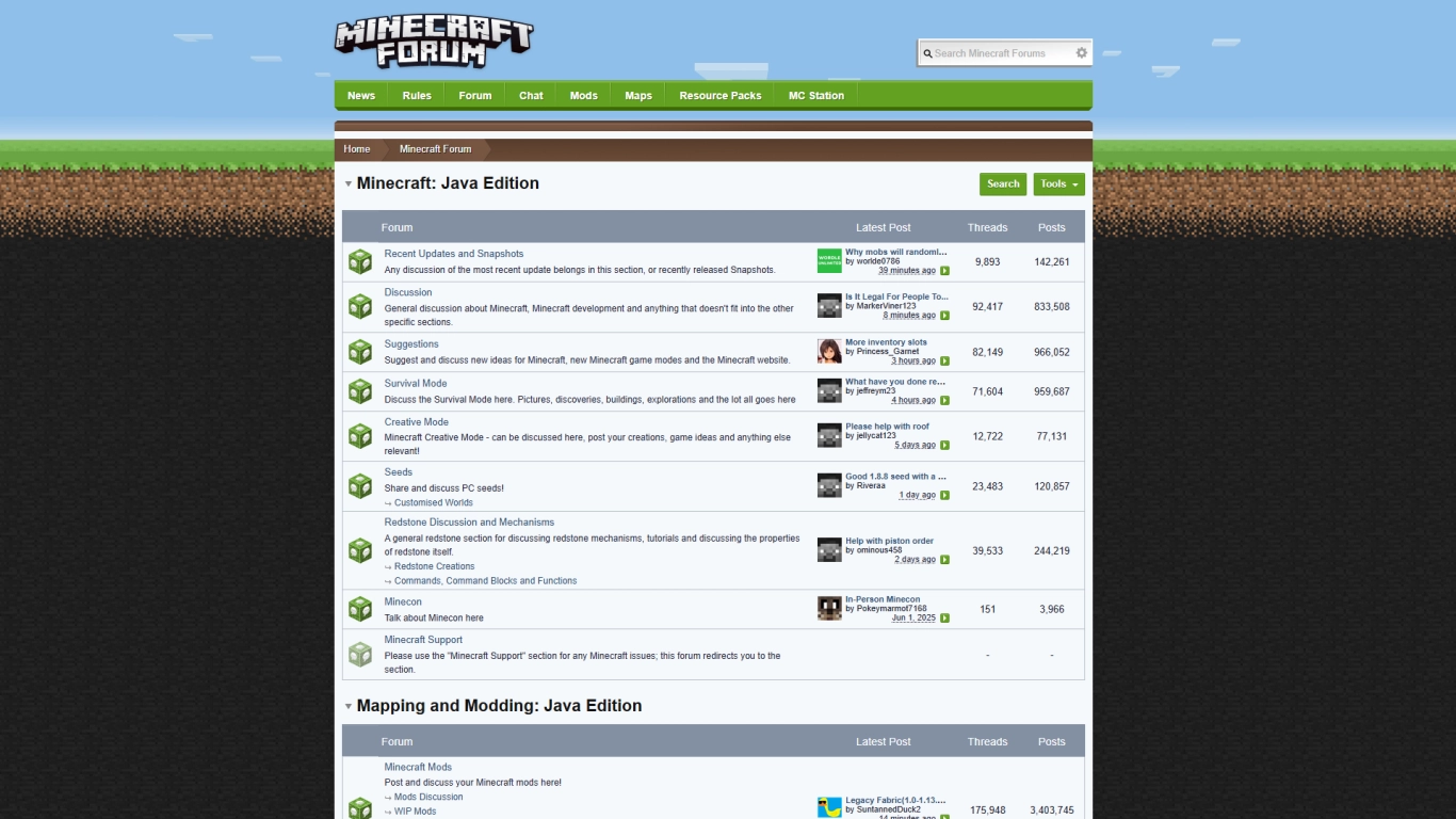 Logo del Minecraft Forum