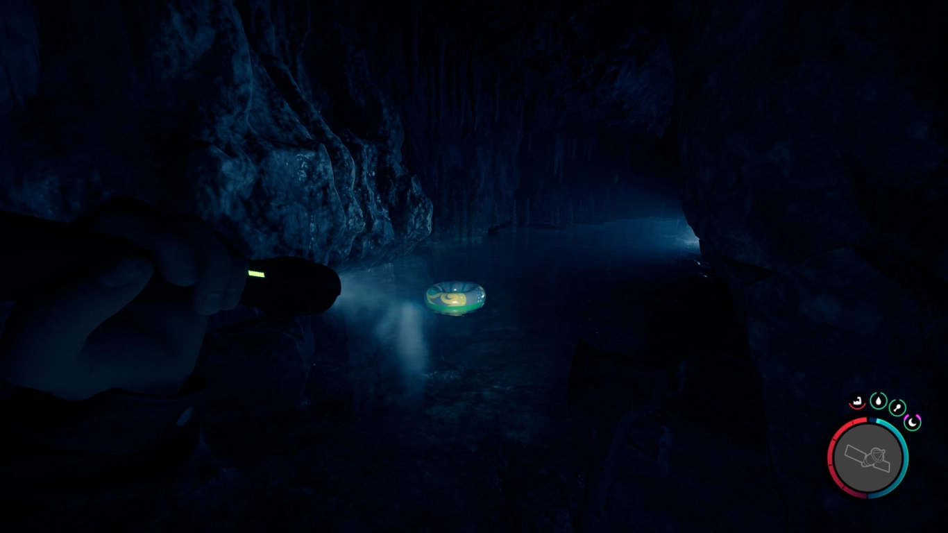 Cave with Rope Gun in Sons of the Forest