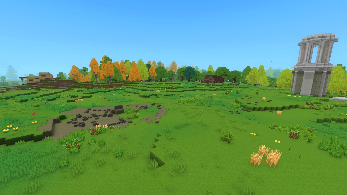 Hytale Emerald Wilds, amplias llanuras ideales para granja y base