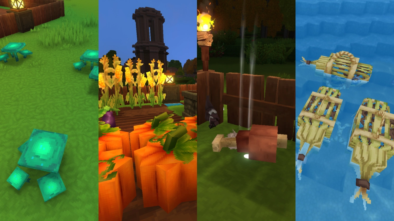 Ingredientes para cocinar en Hytale mediante cultivo recolección y crafteo