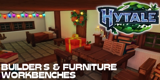 Hytale: Furniture y Builder's Workbench: muebles, bloques e iluminación