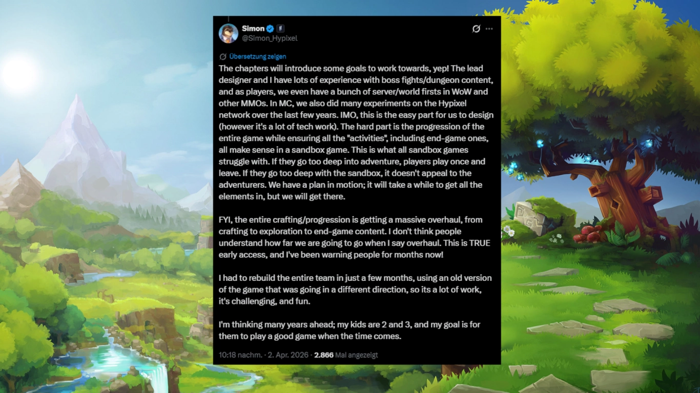 Hytale chapter updates with new story content