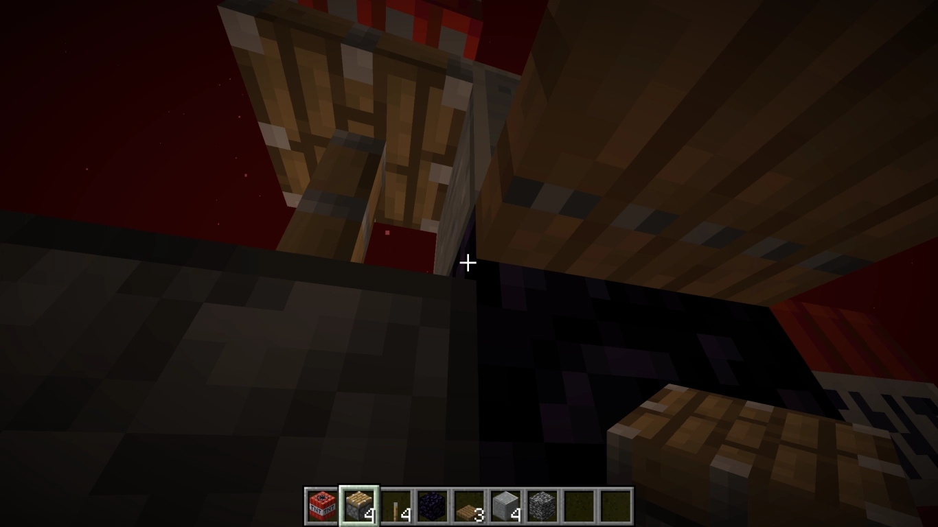 Bedrock being destroyed