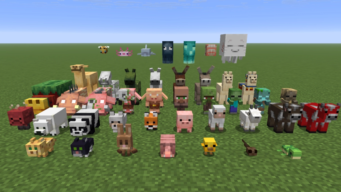 New Minecraft baby mobs with their own models and sounds in the Tiny Takeover 26.1 update