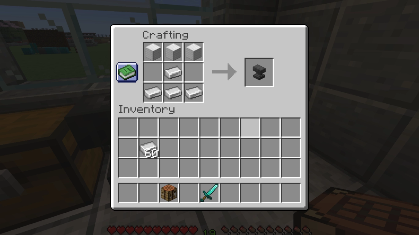 Fabricar el yunque de Minecraft y entender su desgaste