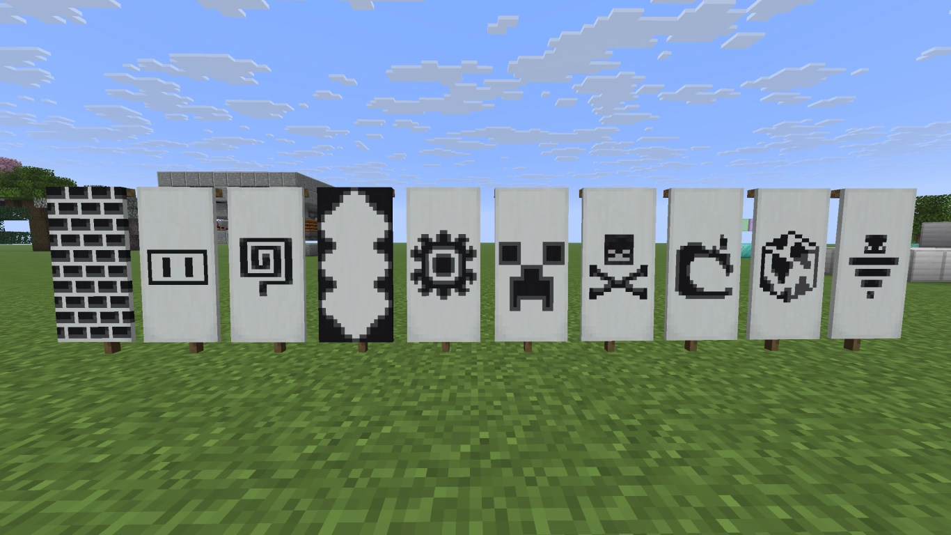 Rare banner patterns in Minecraft