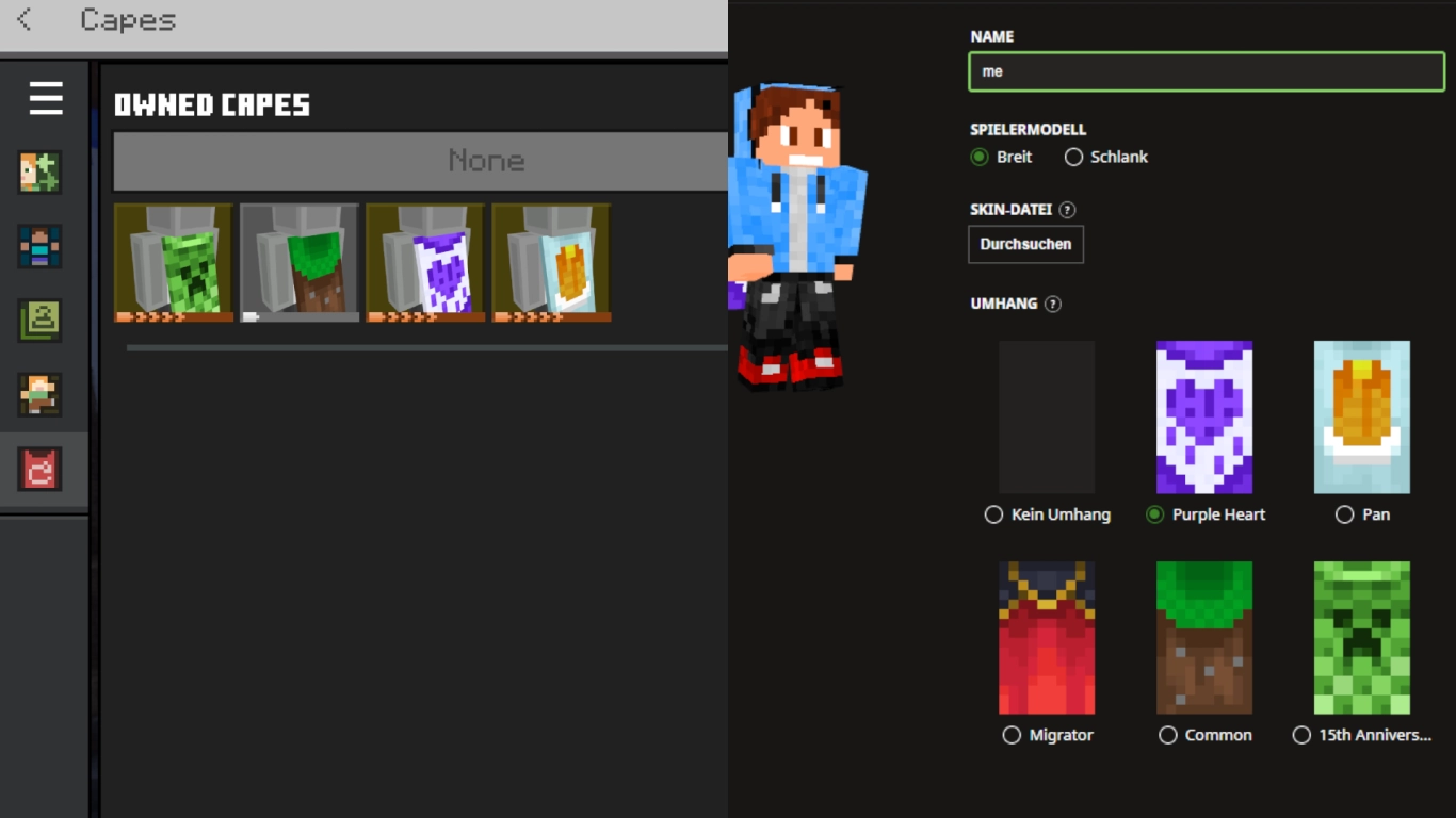 Cómo equipar una capa en Minecraft Java y Bedrock: guía paso a paso