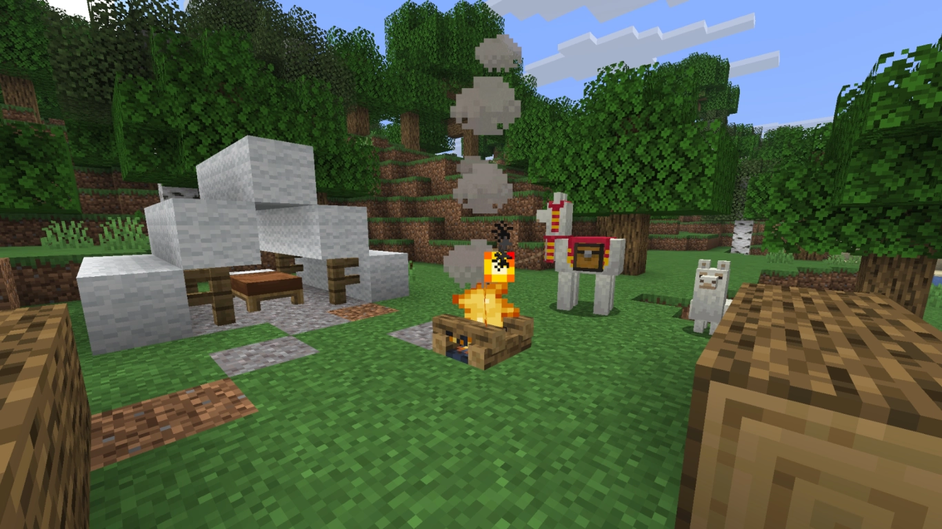 Minecraft Nomad challenge traveling with mounts and loot