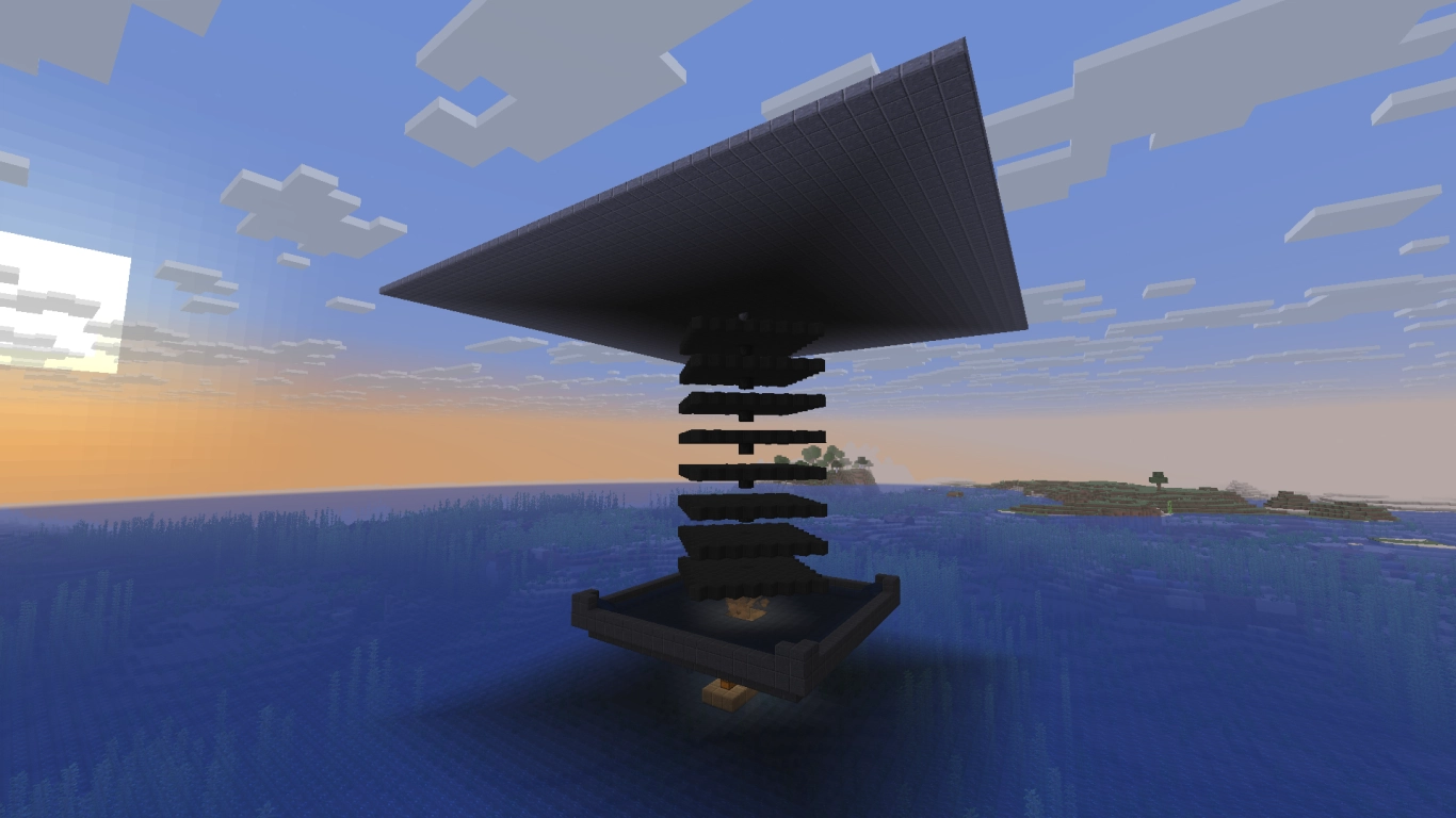 Finished mob farm with roof works by day and night