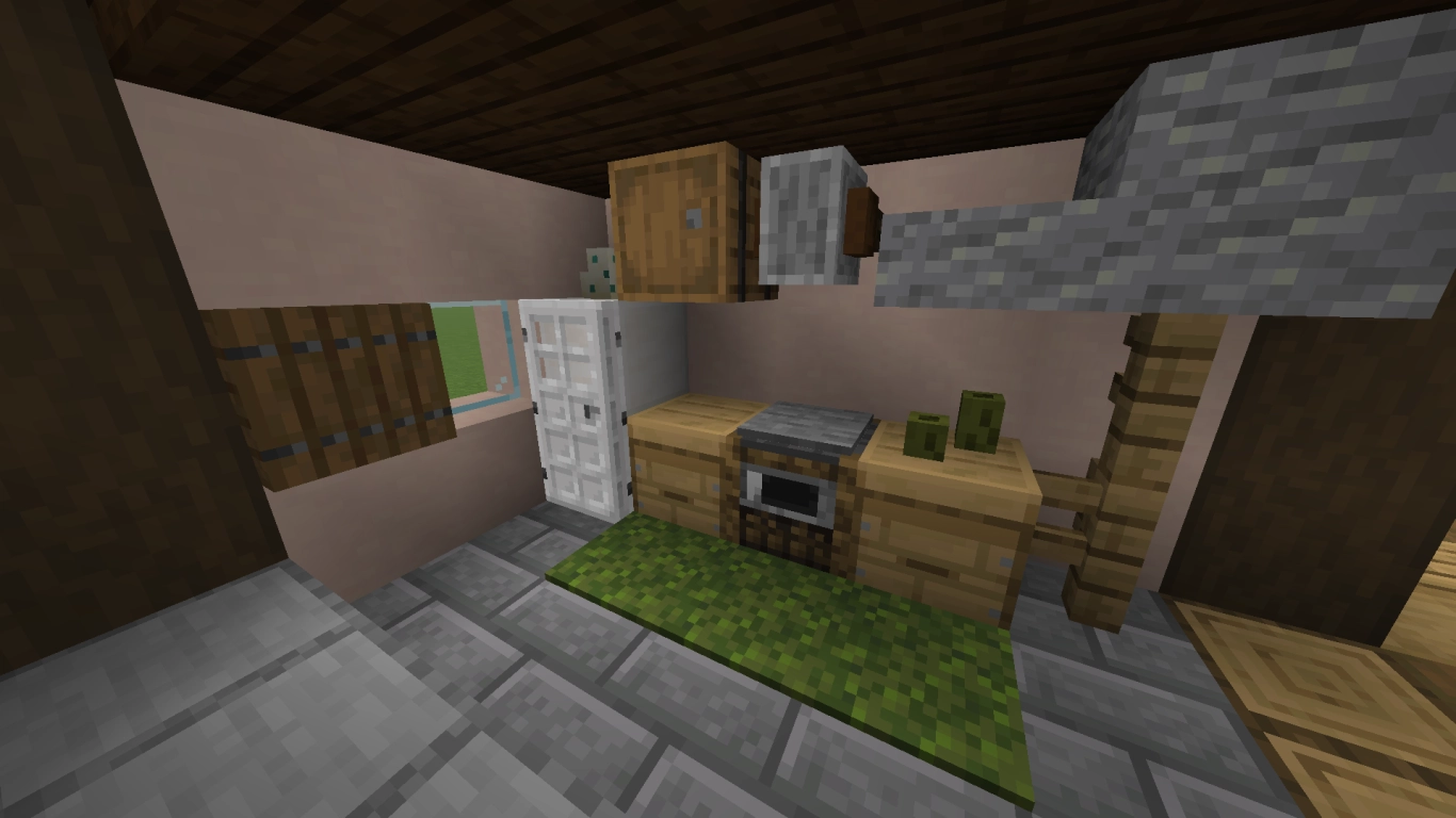 Ideas de decoración creativas en Minecraft: bloques cotidianos como muebles, estantes, vajilla y alfombras