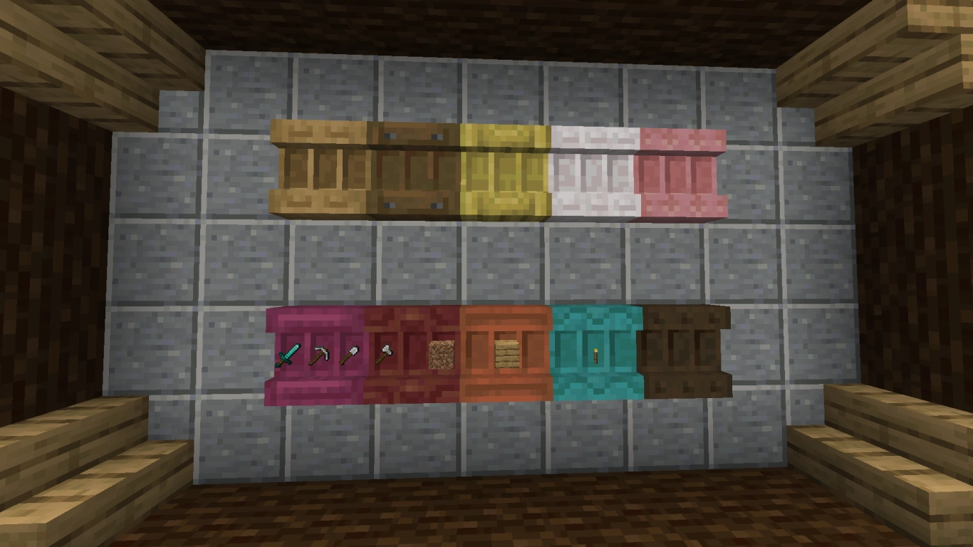Nuevos estantes en Minecraft 1.21.9: cambio de barra rápida y circuitos de redstone