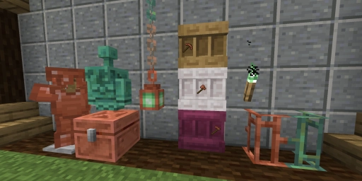 Minecraft 1.21.9: Actualización de cobre con gólem de cobre y estantes