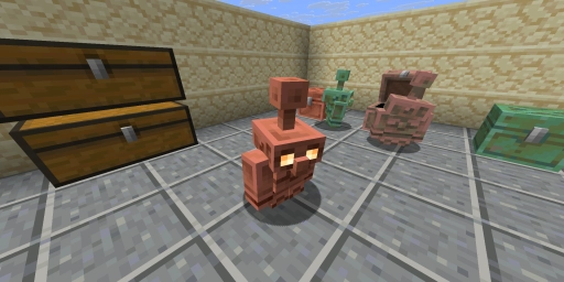 Minecraft gólem de cobre: clasificación automática de objetos sin redstone (1.21.9)