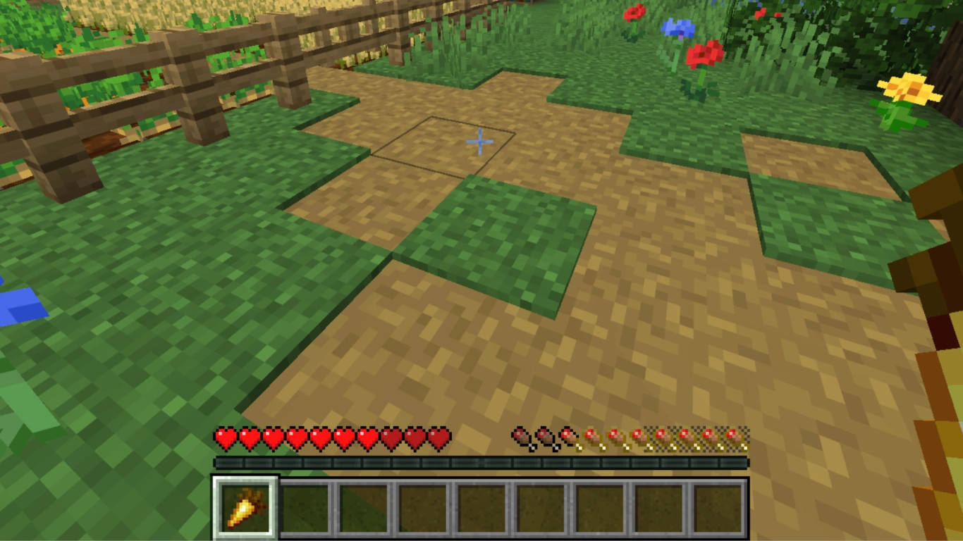 Minecraft AppleSkin shows hunger and saturation