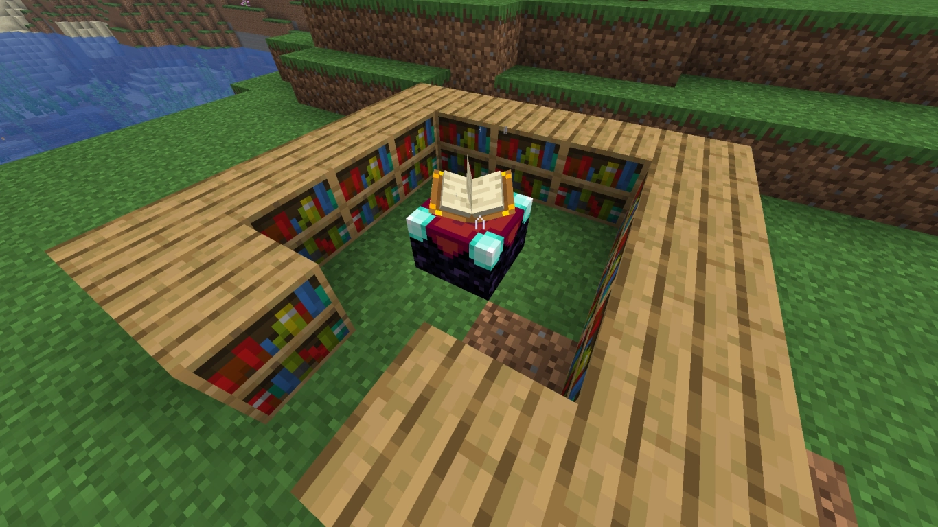 Minecraft enchanting table: Optimal bookshelf setup for level 30