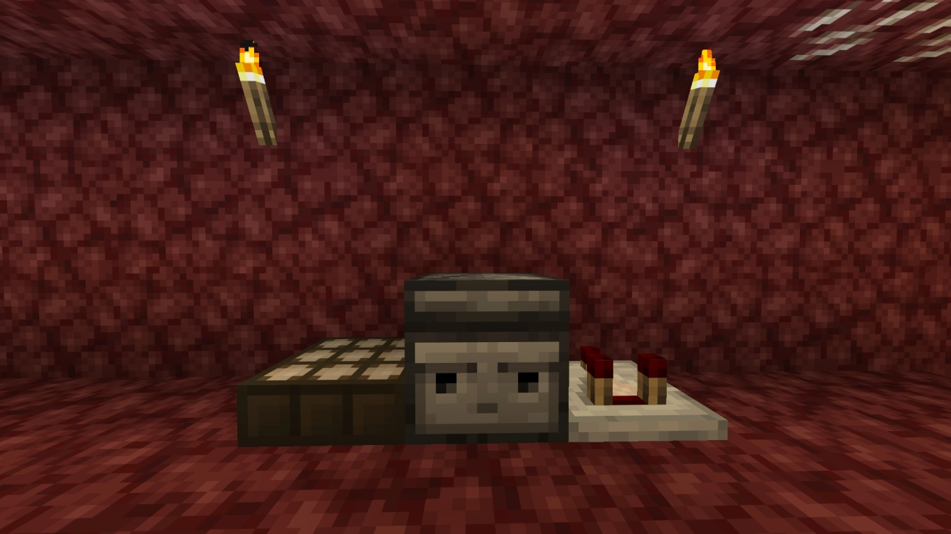 Nether Quartz in Redstone recipes like Comparator, Observer, and Daylight Detector