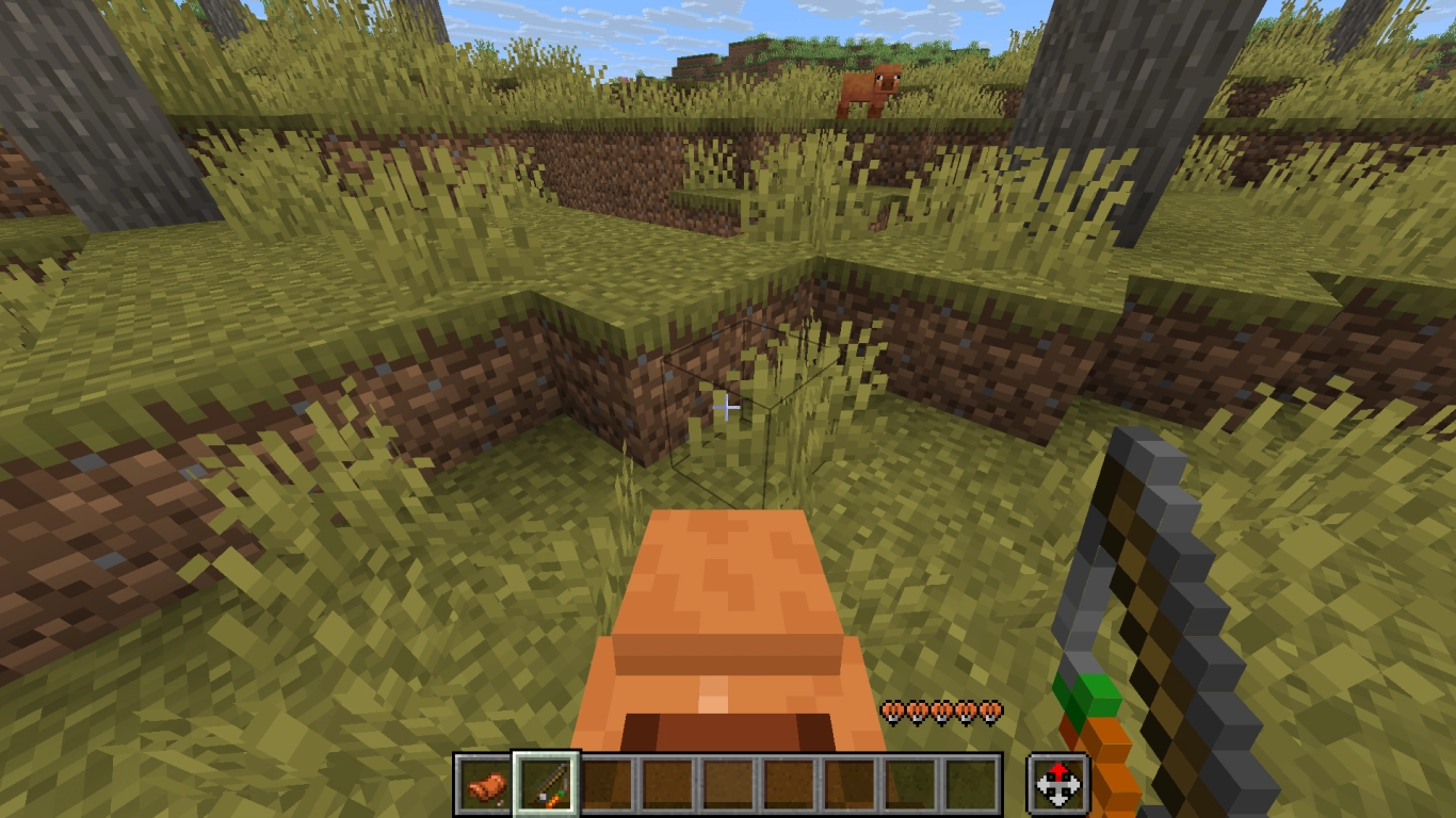 Minecraft pig with saddle and Carrot on a Stick