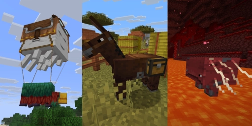 Monturas de Minecraft: transporte rápido con caballos, camellos y más