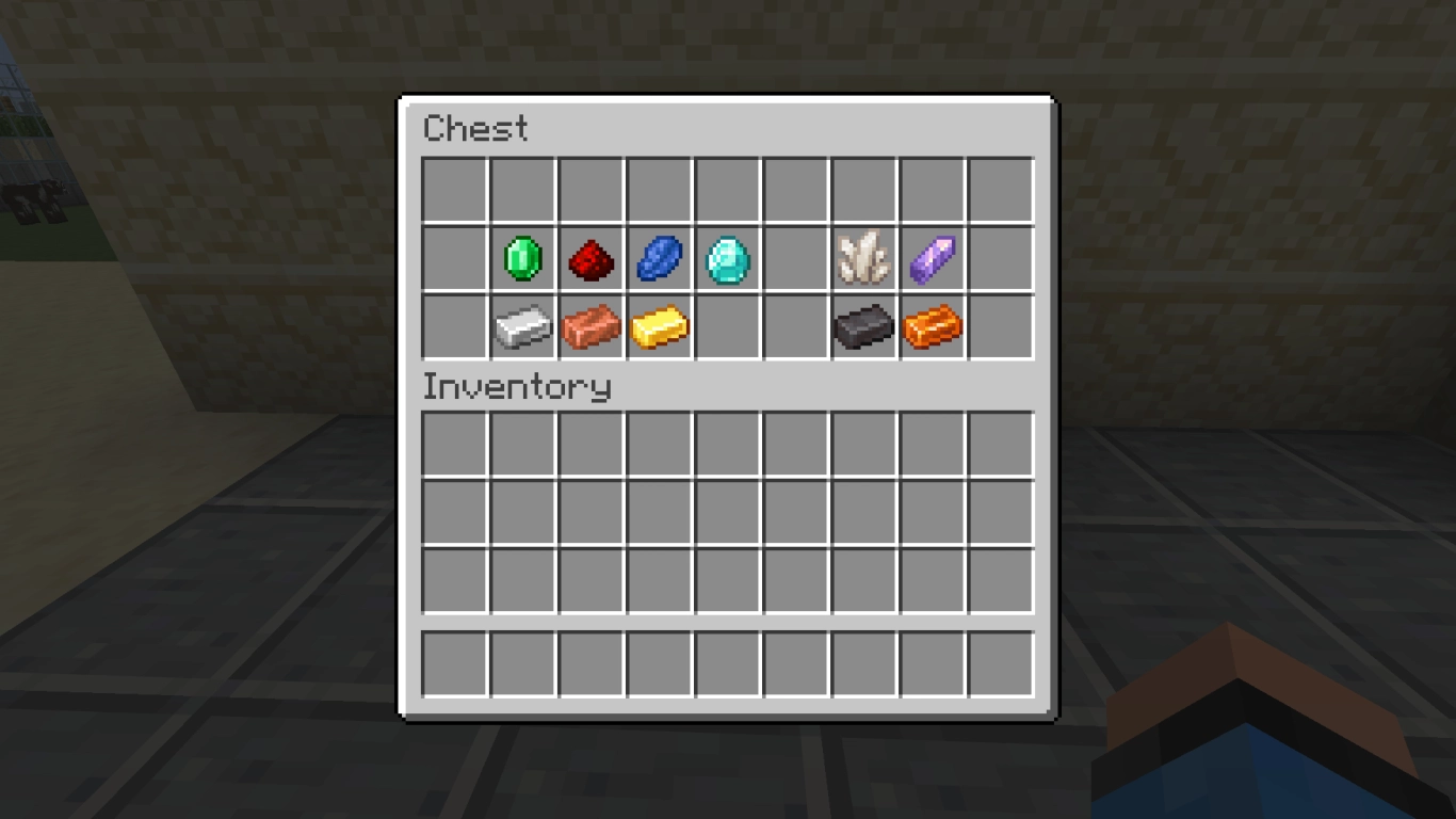 Overview of Minecraft armor trim colors at the smithing table