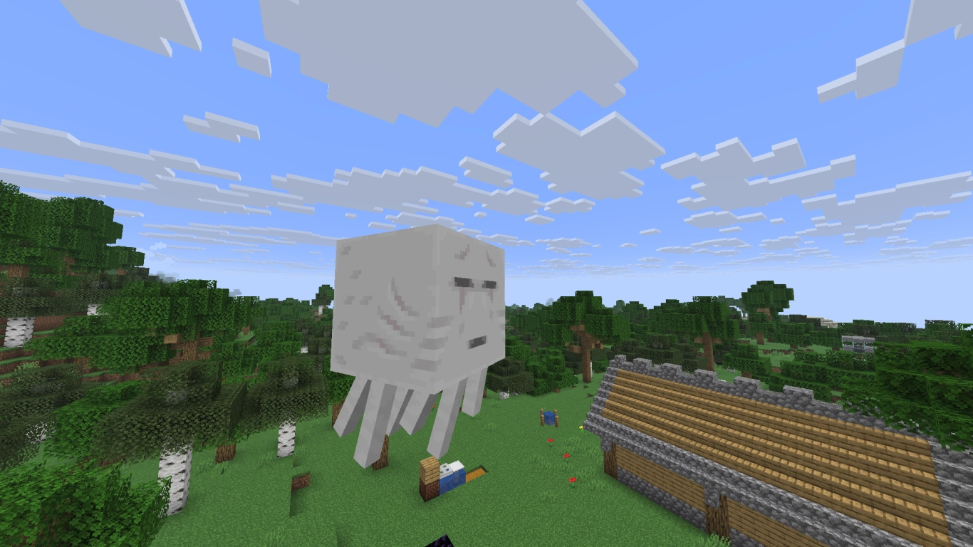 Minecraft achievement Uneasy Alliance – bring a ghast to the Overworld and defeat it there