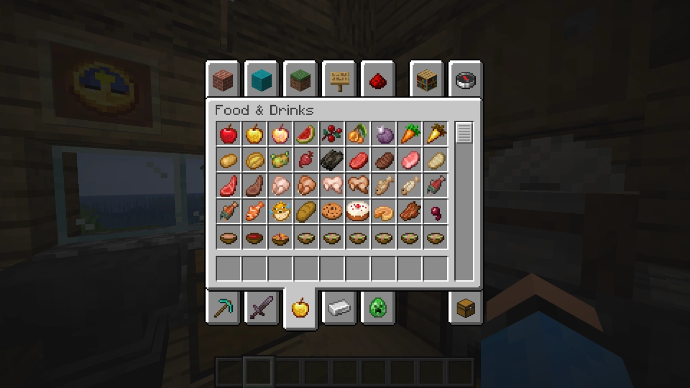Minecraft achievement A Balanced Diet – eat every food at least once