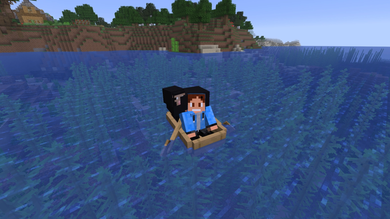 Transport Minecraft animals across water with boats