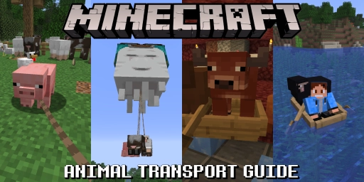 How to transport animals in Minecraft: food, leads, boats, minecarts, and the Nether