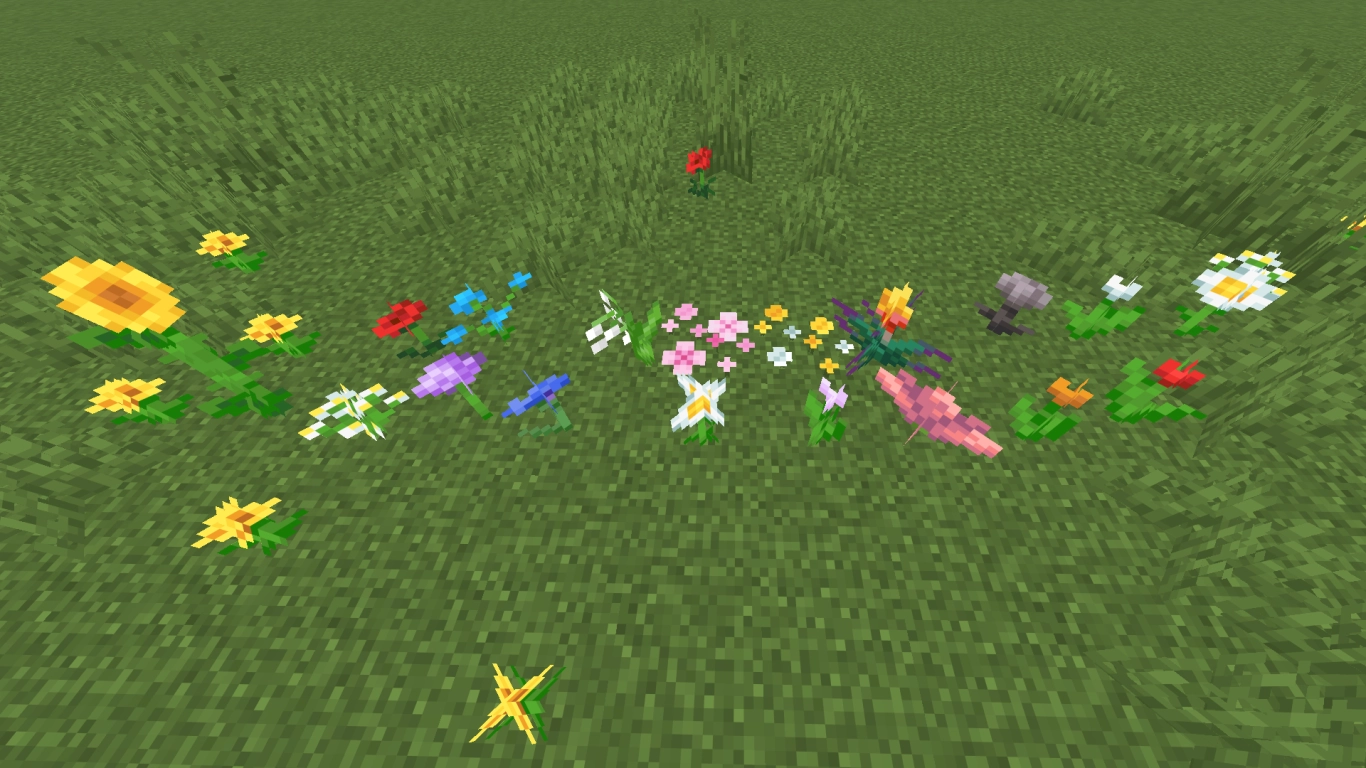 Flores y macetas de Minecraft para una decoración colorida en casa y jardín