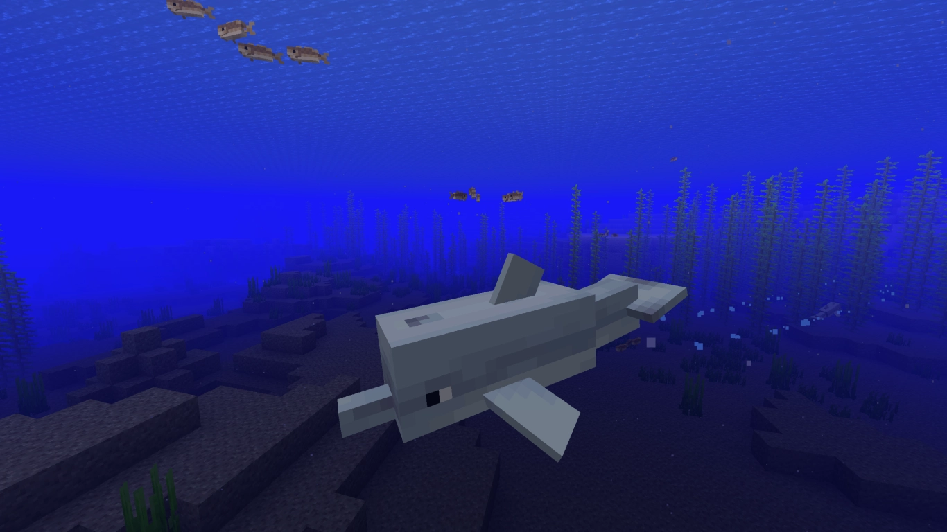 Playful Dolphin in Minecraft