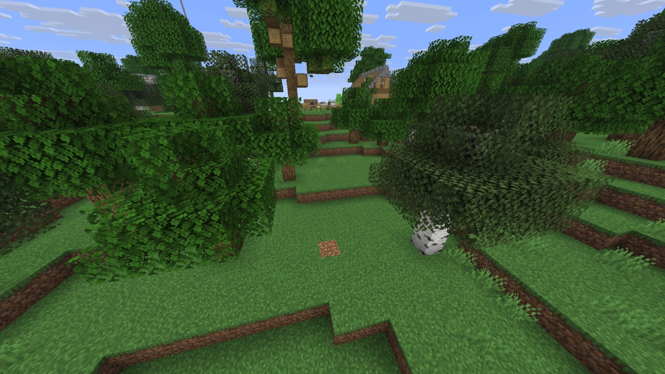 Choosing a route and planning paths through the terrain in Minecraft