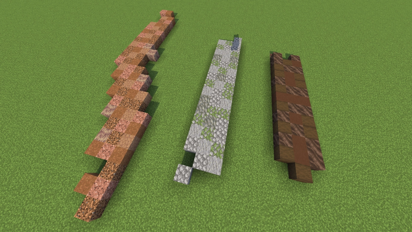 Choosing a design and style for Minecraft paths and roads