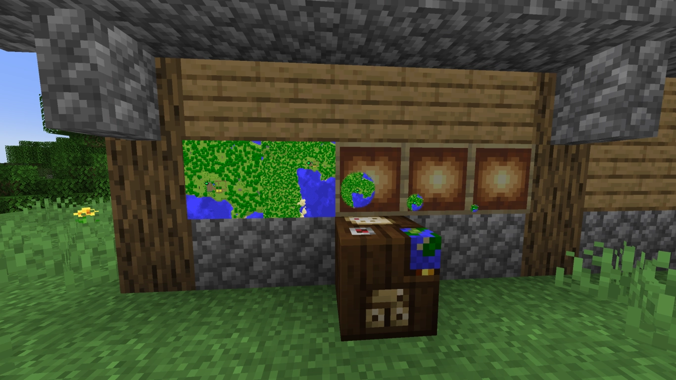 Minecraft Map on Cartography Table