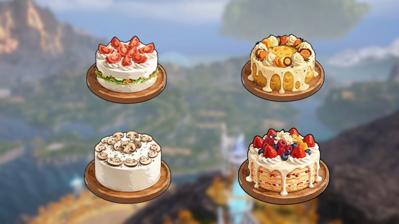New cakes for Pal breeding in Palworld 1.0