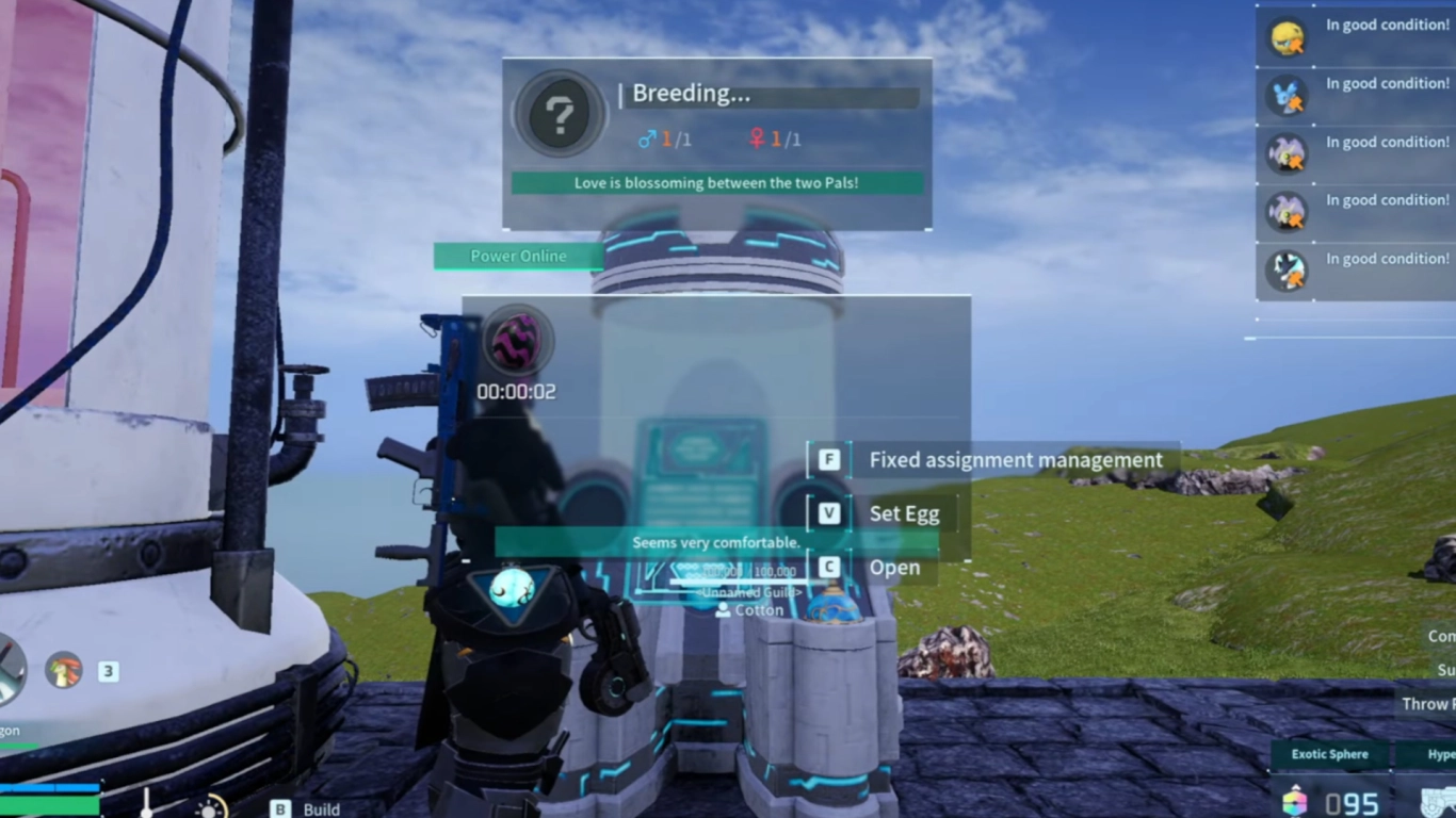 Ancient Breeding Facility in Palworld for automated hatching