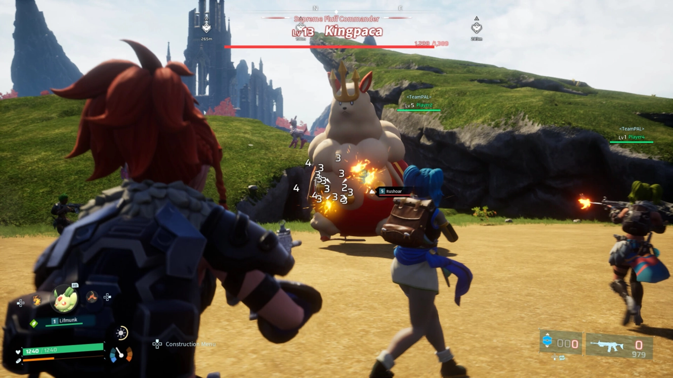 Strengthen your own character in Palworld with weapons and levels