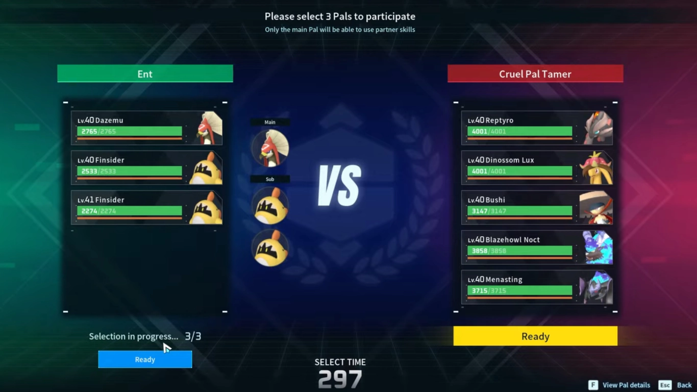 Rangos superiores de la Arena de Palworld y desafíos de Maestro