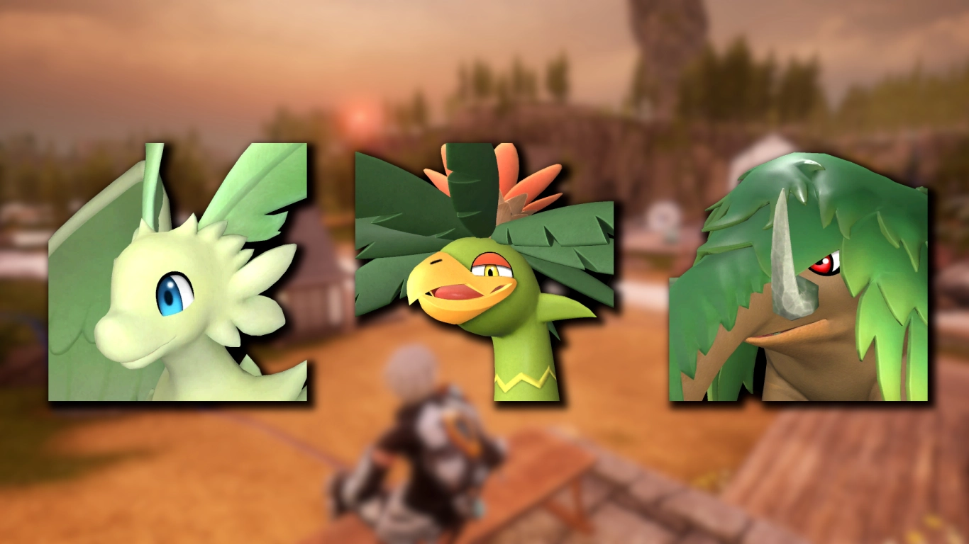 Grass Pals as mounts and rideable Pals in Palworld with useful effects
